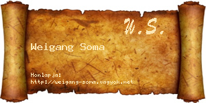 Weigang Soma névjegykártya